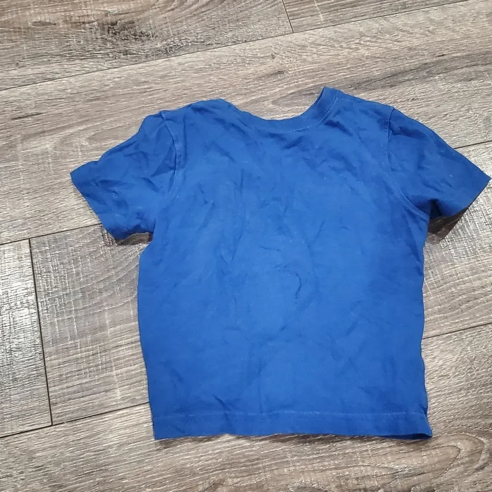 Boys The Children's Place T-Shirt Size 3T Blue Tee with Turtle and Palm Design